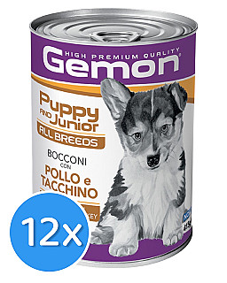Gemon Puppy & Junior مرغ و بوقلمون