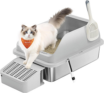 Feandrea Steel Litterbox
