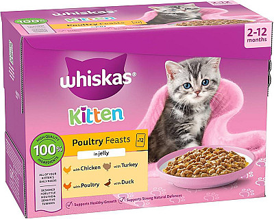 Whiskas ضیافت مرغ و گربه در ژله