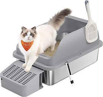 Feandrea Steel Litterbox