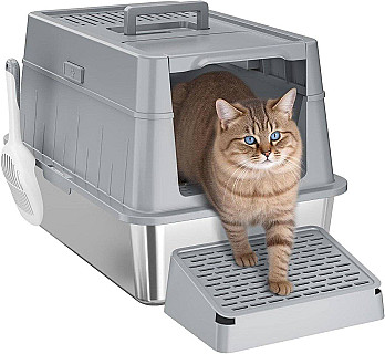 Covered Steel Litterbox