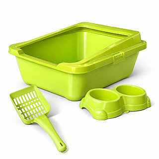 Open Litterbox & Bowl
