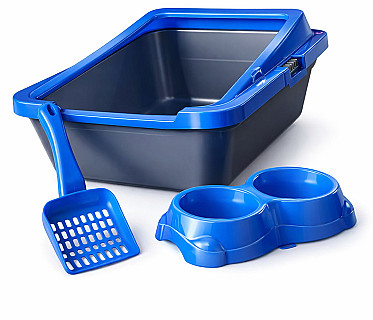 Open Litterbox & Bowl