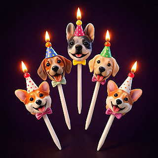 Dog Candle Set