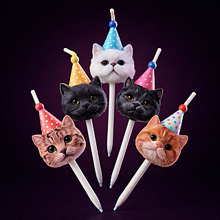 Cat Candle Set