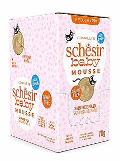 Schesir Baby mousse ماهی سالمون و مرغ