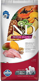 N&D مرغ و میوه‌های گرمسیری