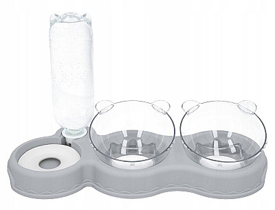 Dual Bowl & Water Dispencer