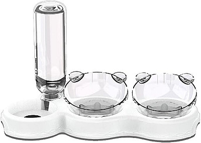 Dual Bowl & Water Dispencer