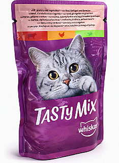 Whiskas گوشت گاو و مرغ، سبزیجات